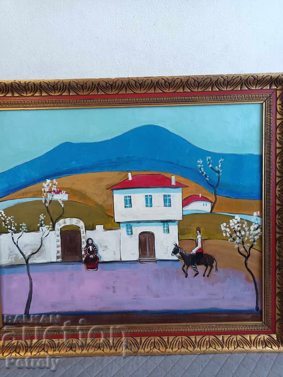 Μεγάλη ελαιογραφία με τιμή 300.00 BGN | € 153.39