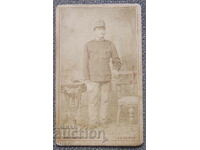 Παλιά στρατιωτική φωτογραφία σε σκληρό χαρτόνι Τσεχοσλοβακία