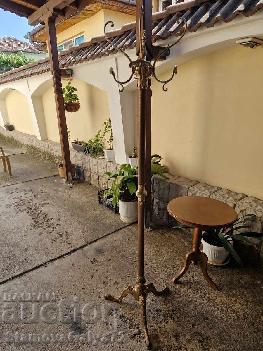 Страхотна антикварна белгийска бронзова закачалка - 5 Страхотна антикварна белгийска бронзова закачалка - 5