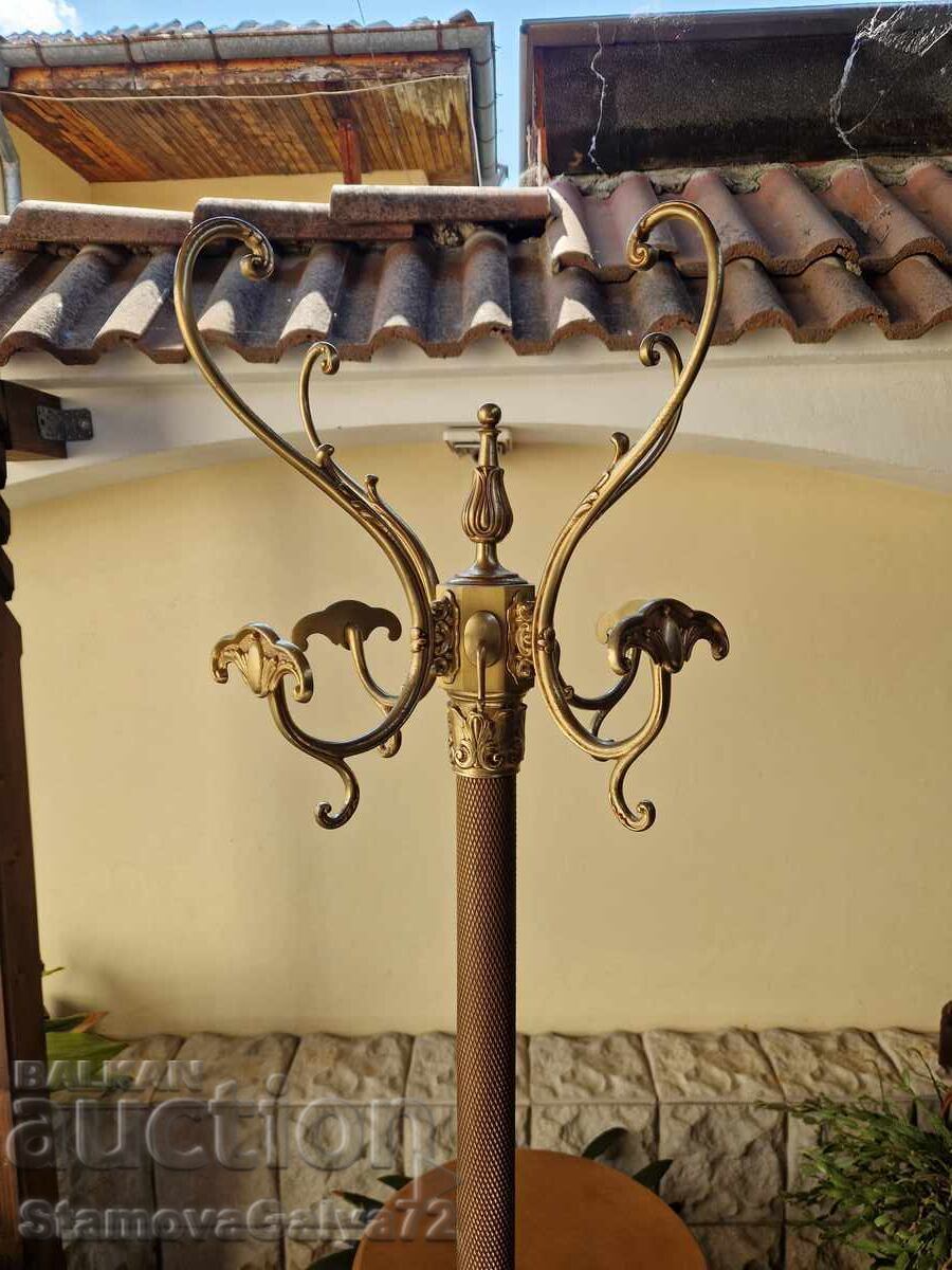 Страхотна антикварна белгийска бронзова закачалка - 6 Страхотна антикварна белгийска бронзова закачалка - 6