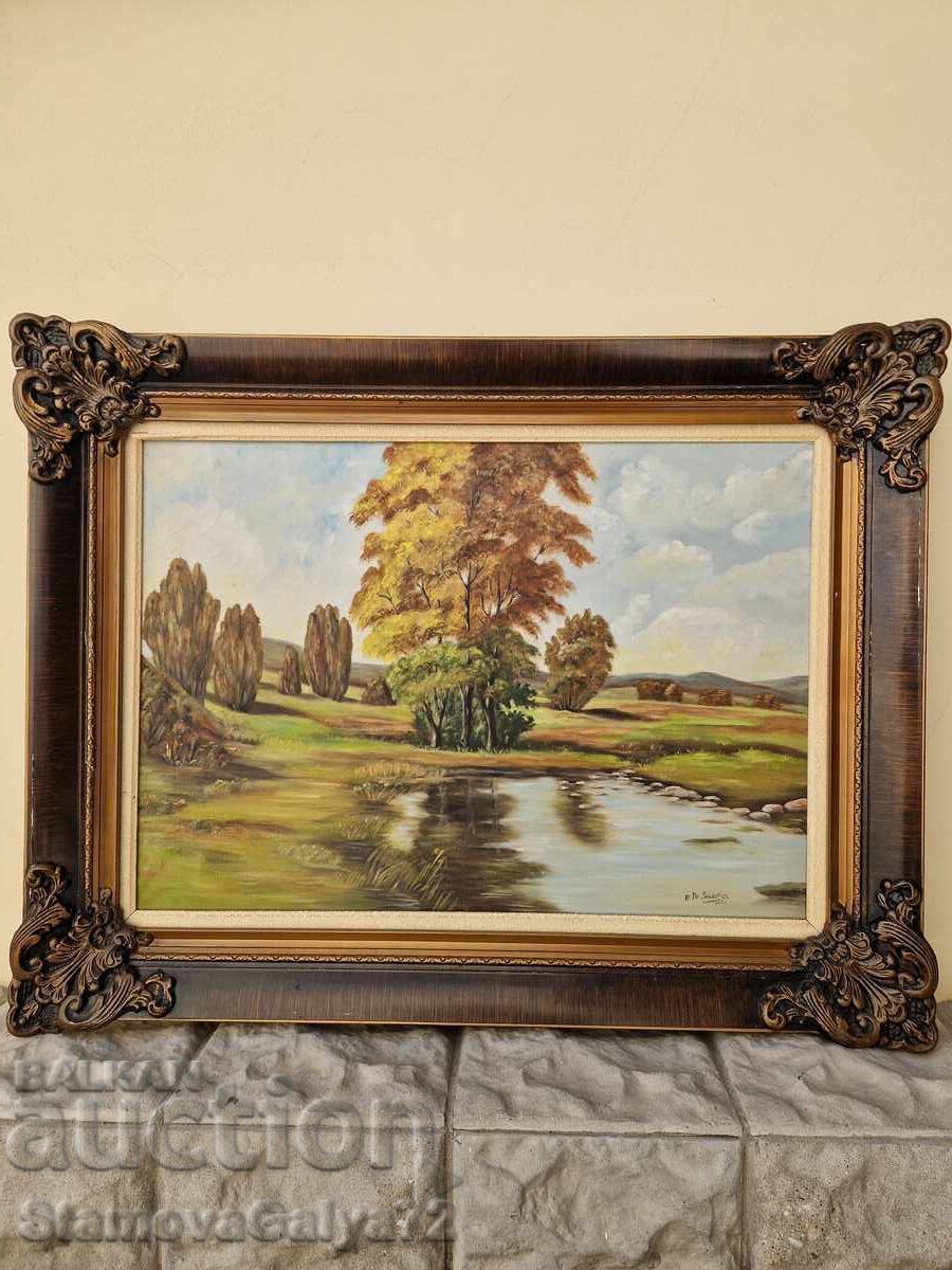 Δημοπρασία Υπέροχος αντίκα ολλανδικός πίνακας ζωγραφικής λάδι σε καμβά