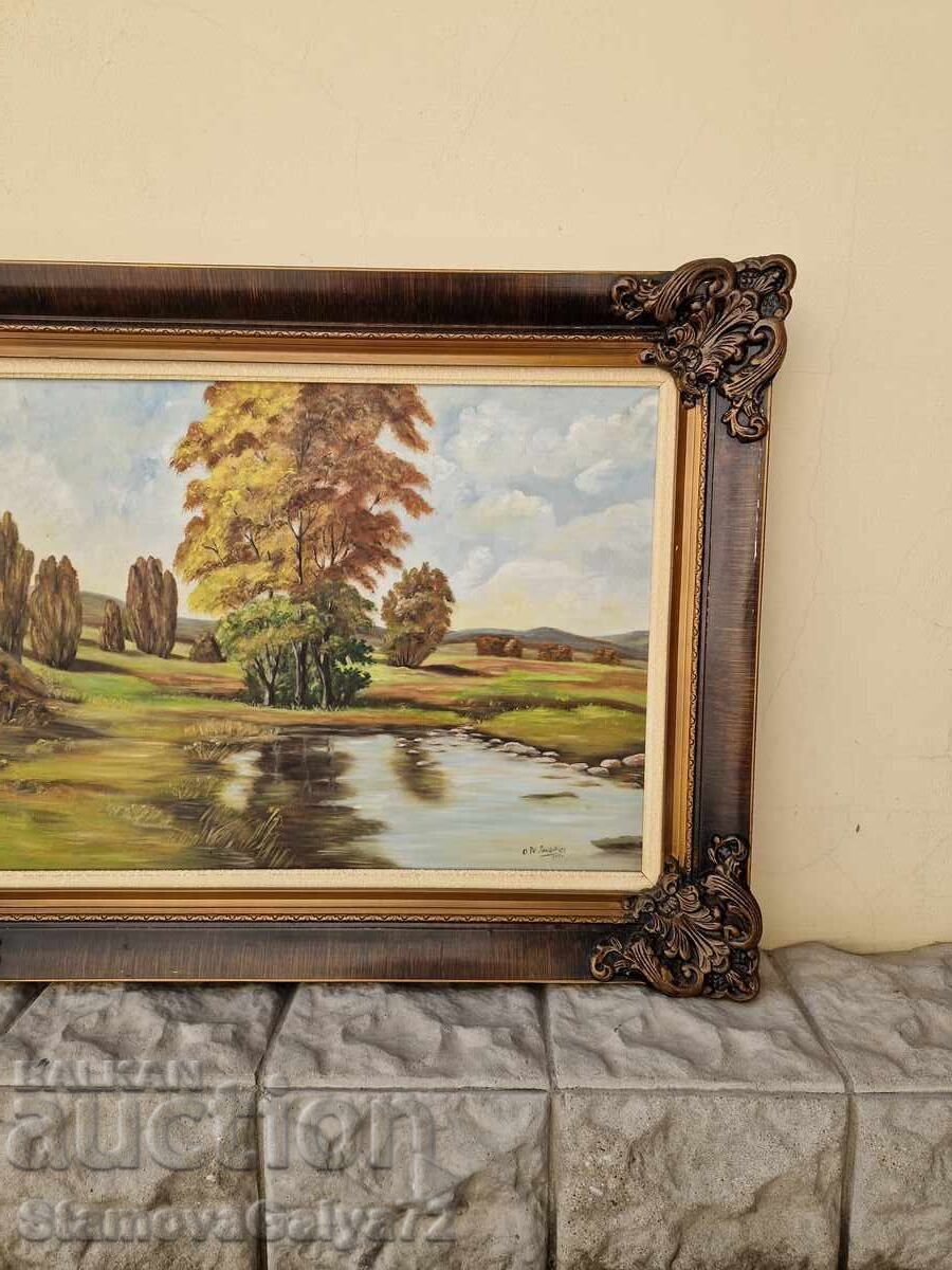 Παράδοση Υπέροχος αντίκα ολλανδικός πίνακας ζωγραφικής λάδι σε καμβά