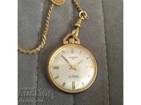 Ceas de buzunar ANKER placat cu aur