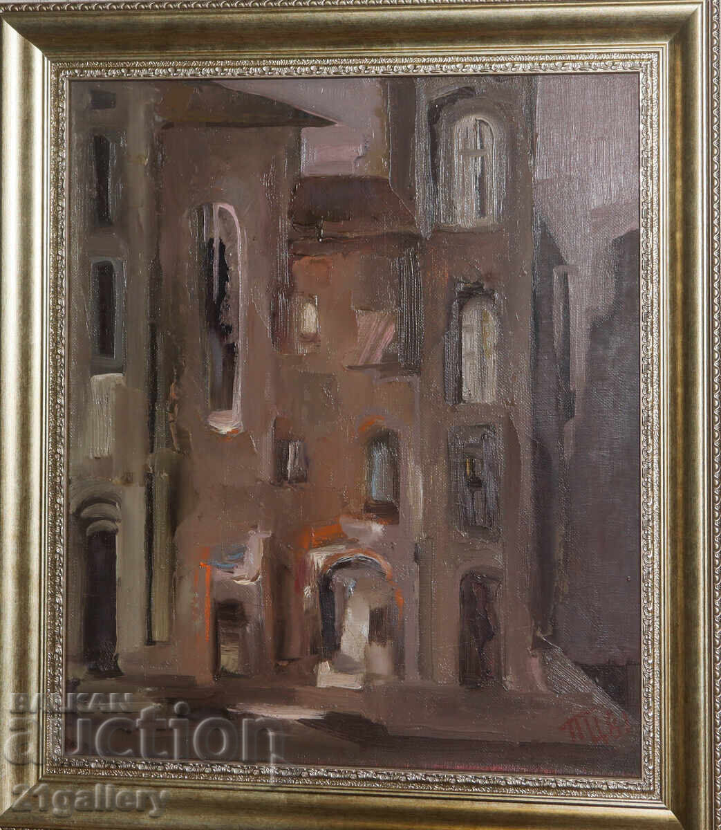 Licitație P. Țanov / Uleiuri, peisaj urban 1981 Licitație P. Țanov / Uleiuri, peisaj urban 1981