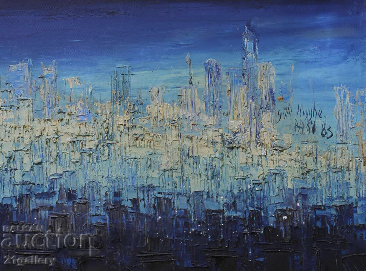 Ελαιογραφίες, αστικό τοπίο "Παρίσι" 1983 - 5