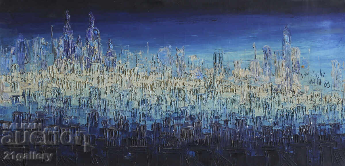 Ελαιογραφίες, αστικό τοπίο "Παρίσι" 1983 - 6