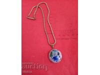 Старинно колие с емаил