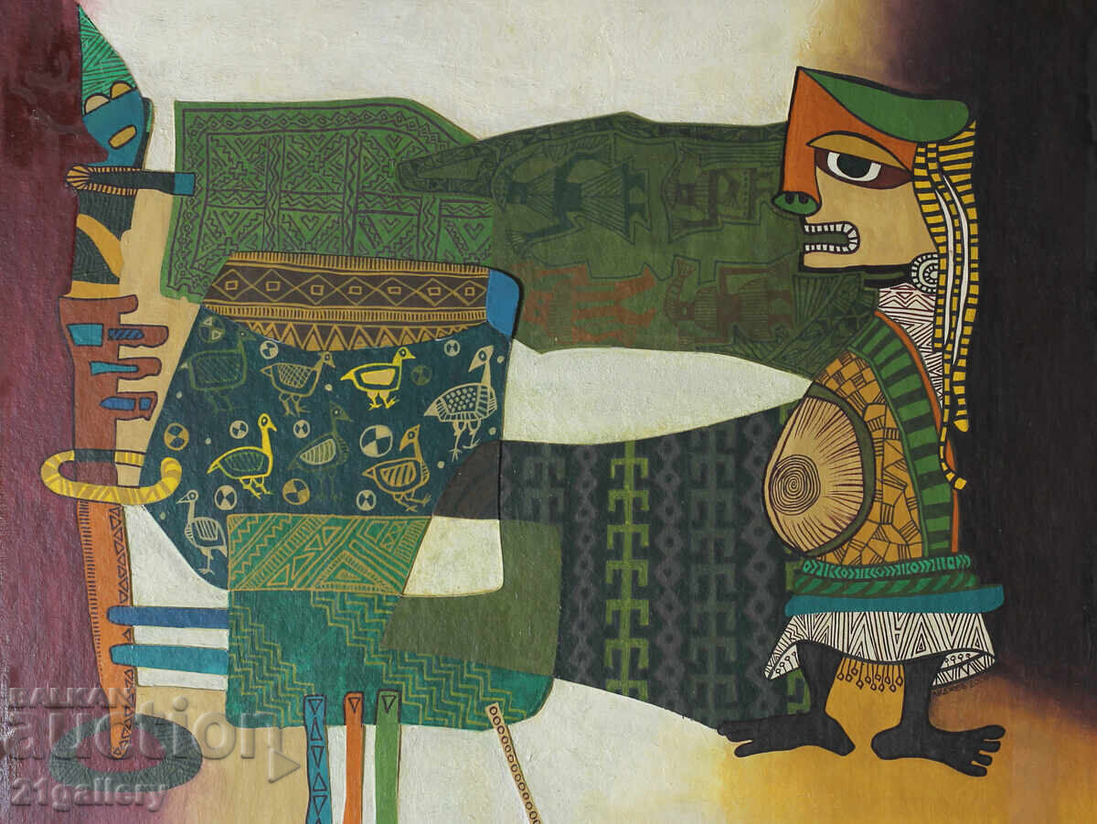 Plamen Lidjev / Oil paints, collage with price 900.00 BGN | € 460.16 Plamen Lidjev / Oil paints, collage with price 900.00 BGN | € 460.16