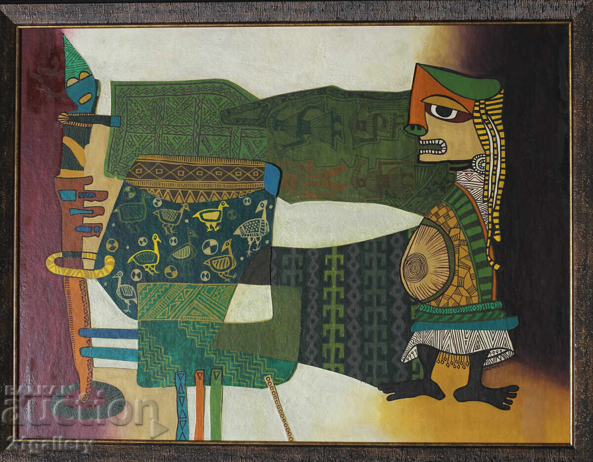 Delivery of Plamen Lidjev / Oil paints, collage Delivery of Plamen Lidjev / Oil paints, collage