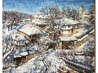 Winter village in the Rhodopes