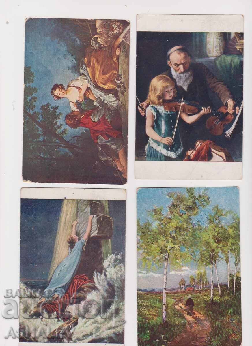 1919-21 4 bucăți CĂRȚI POȘTALE Călătorite cu preț 10.00 BGN | € 5.11