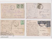 1926-34 4 bucăți CĂRȚI POȘTALE Circulate