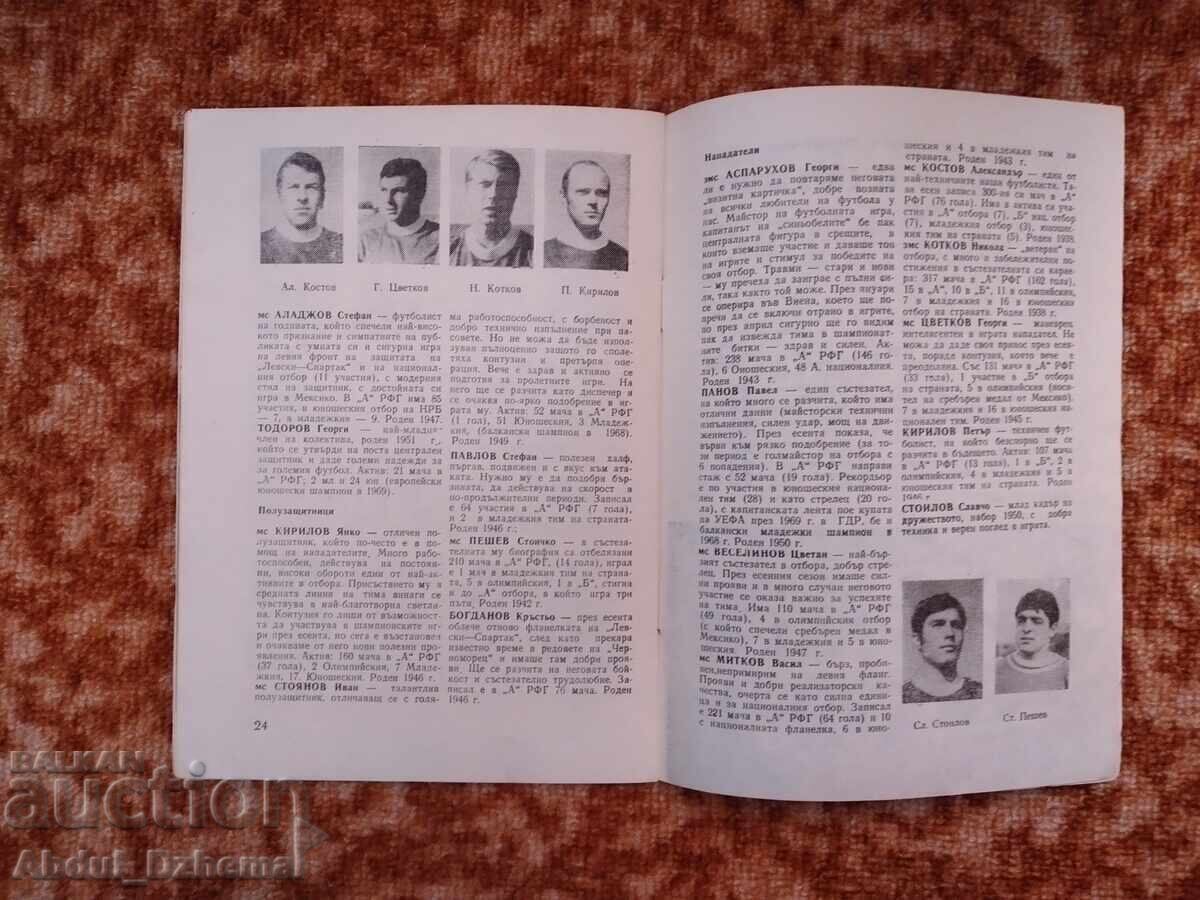 Program fotbalistic Levski 1971 Primăvară - 5