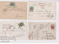 1903-07 4 Pieces Postcards (Used)