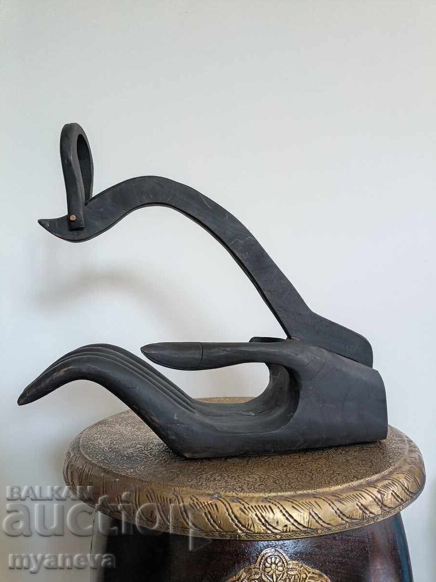 Delivery of Vintage Teak Wood Bottle Rack