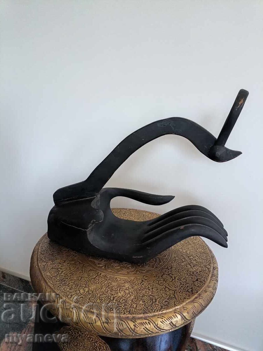 Vintage Teak Wood Bottle Rack - 5