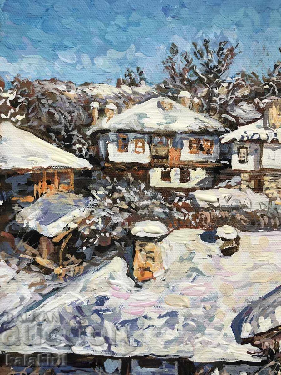 "Χειμώνας στο χωριό" με τιμή 900.00 BGN | € 460.16 "Χειμώνας στο χωριό" με τιμή 900.00 BGN | € 460.16