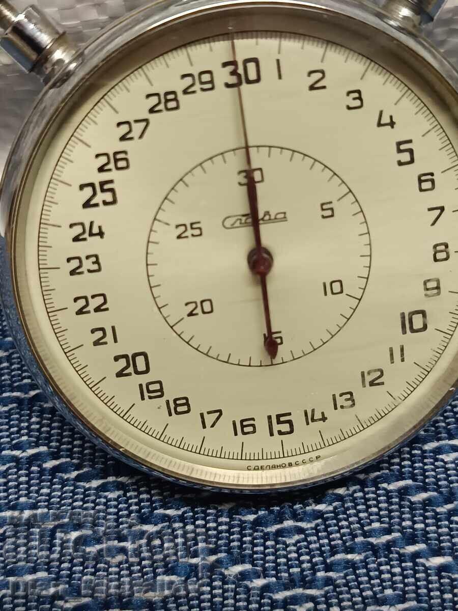 Хронометър "Слава" в отлично състояние. с цена 120.00 лв. | € 61.36 Хронометър "Слава" в отлично състояние. с цена 120.00 лв. | € 61.36