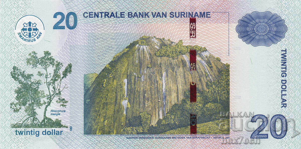Δημοπρασία ❤️ ⭐ Σουρινάμ 2019 20 $ UNC Νέο ⭐ ❤️ Δημοπρασία ❤️ ⭐ Σουρινάμ 2019 20 $ UNC Νέο ⭐ ❤️