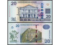 ❤️ ⭐ Σουρινάμ 2019 20 $ UNC Νέο ⭐ ❤️