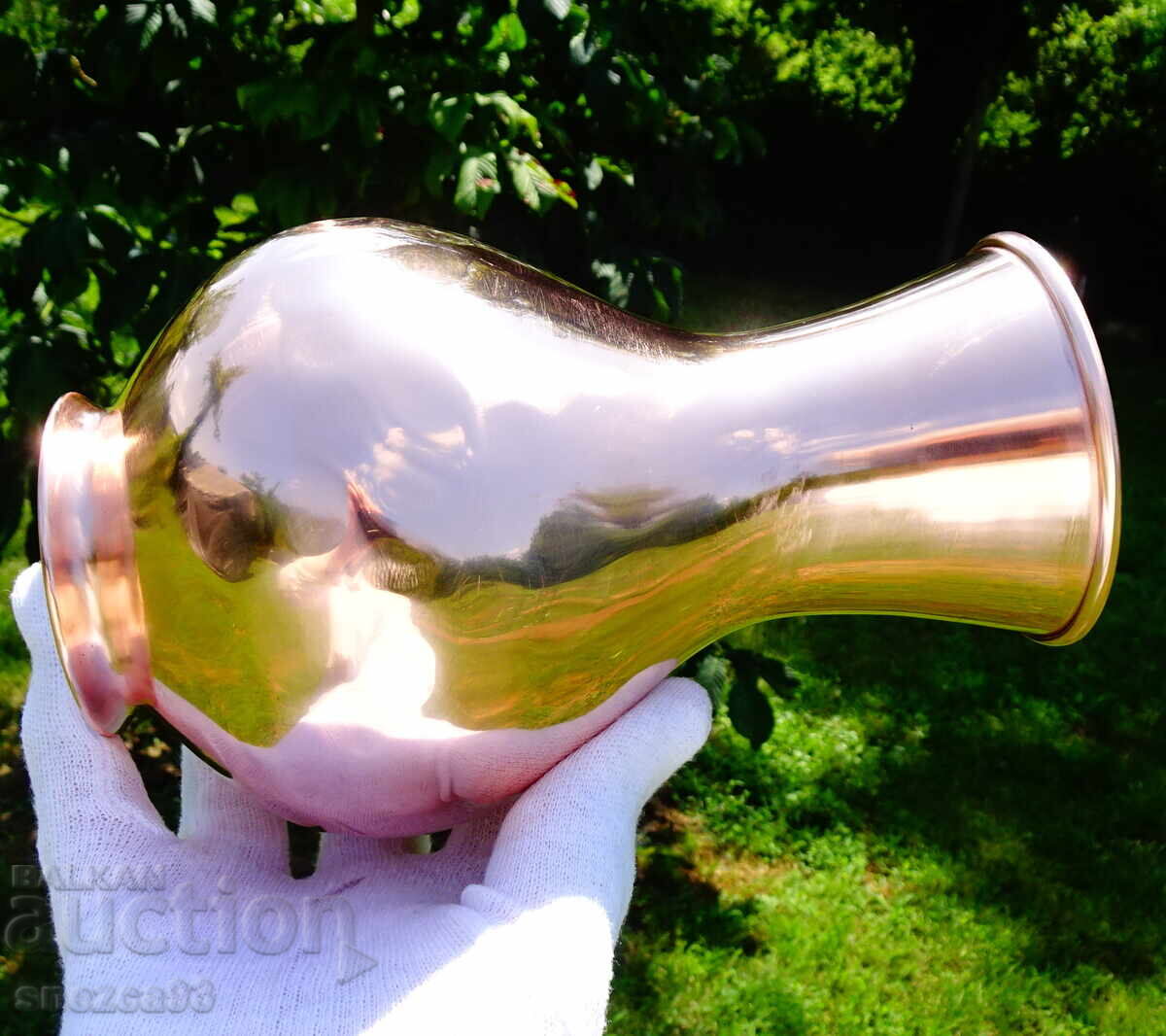 Cana de vin din cupru, carafă, vas, cupru roșu pur, fără cusături - 6