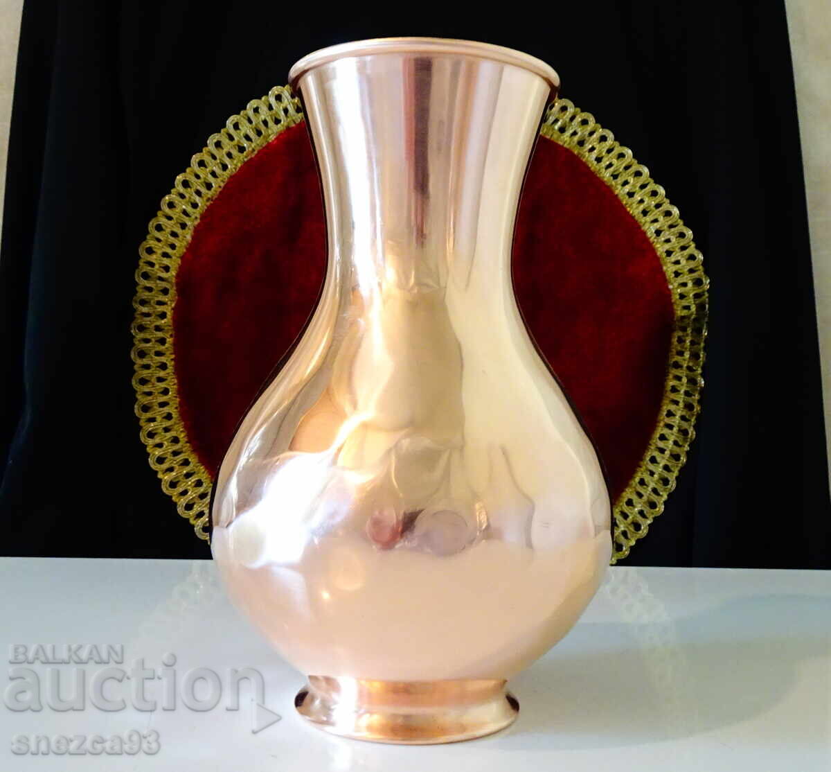 Cana de vin din cupru, carafă, vas, cupru roșu pur, fără cusături - 7