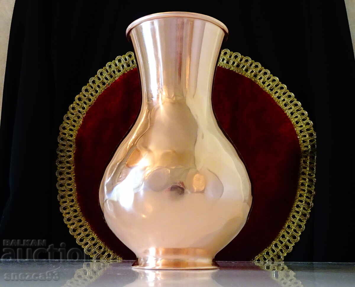 Cana de vin din cupru, carafă, vas, cupru roșu pur, fără cusături