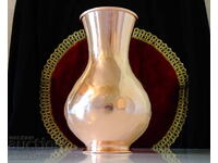 Медна кана за вино,гарафа,ваза,чиста червена мед,безшевна.