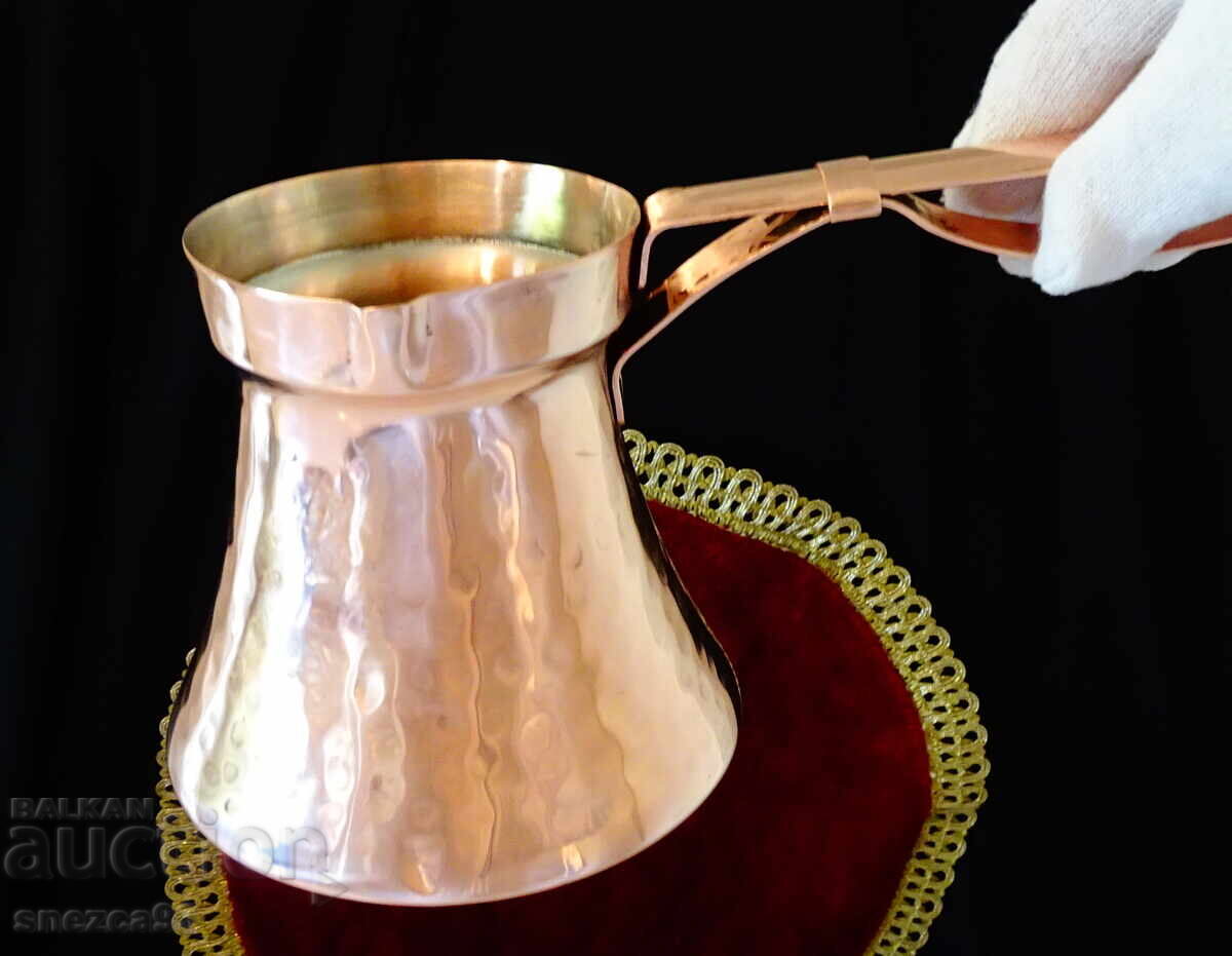 Ibric de cupru 650 ml, mâner lung de cupru - 6 Ibric de cupru 650 ml, mâner lung de cupru - 6