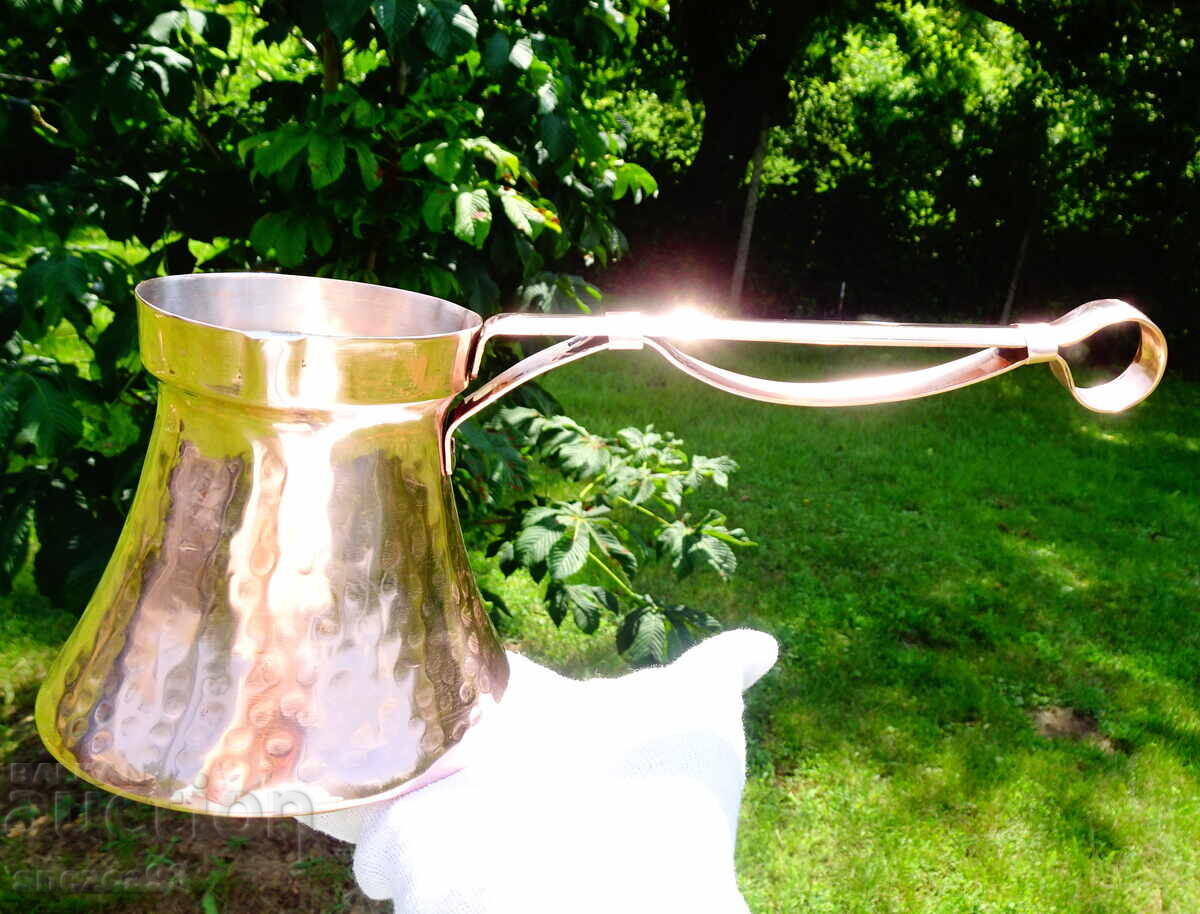 Ibric de cupru 650 ml, mâner lung de cupru - 7 Ibric de cupru 650 ml, mâner lung de cupru - 7