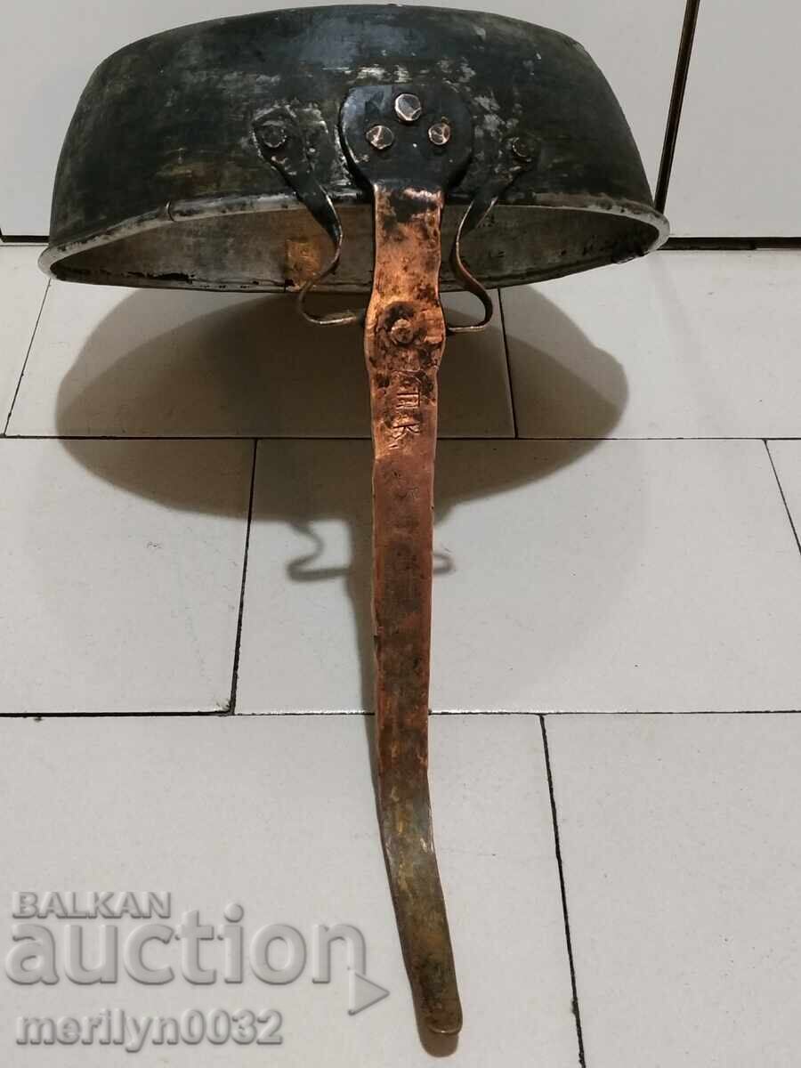 Стар меден тиган, бакър, тава, меден съд - 6 Стар меден тиган, бакър, тава, меден съд - 6