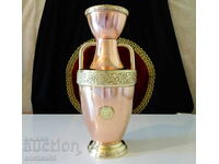 Cana fantastică din cupru, vază din cupru capodoperă, accesorii din bronz