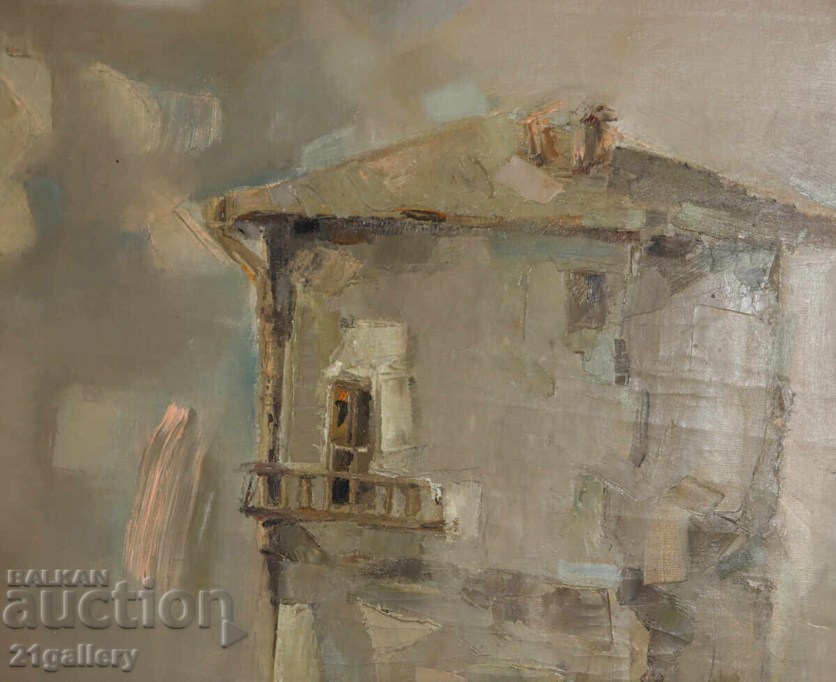 Delivery of P. Tsanov / Oil paints, landscape with a seaside house