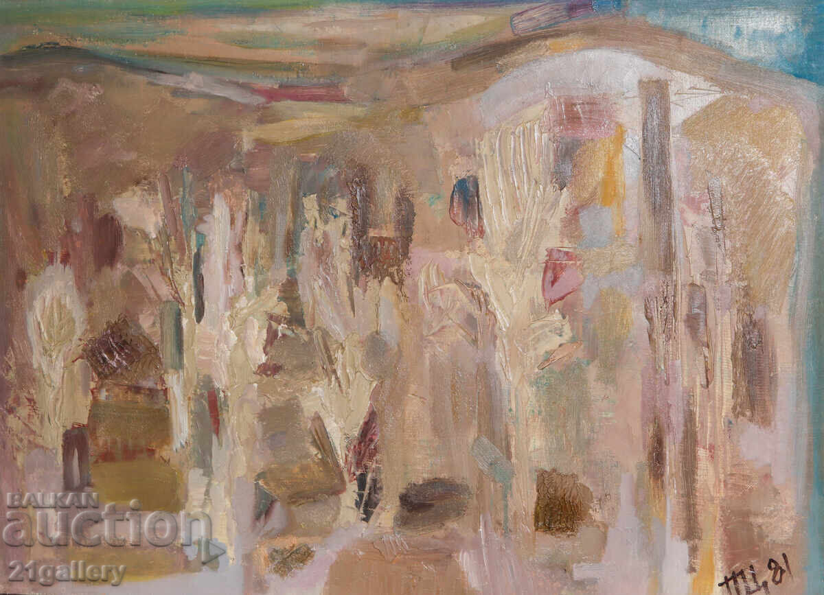 Π. Τσάνοφ / Ελαιογραφία, τοπίο 1981