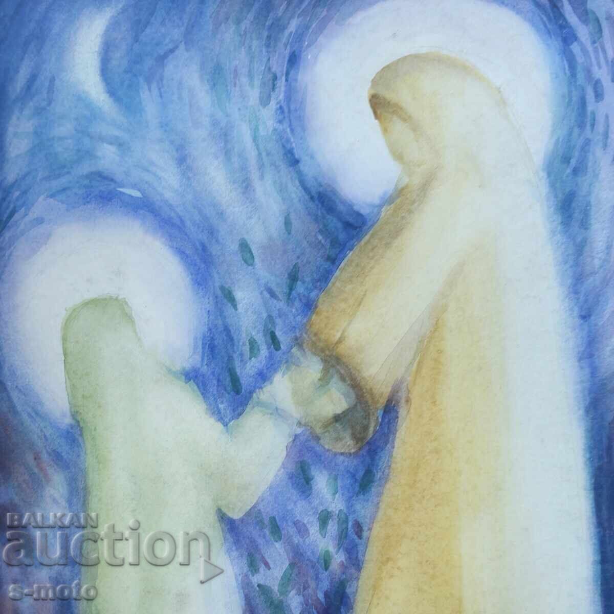 Auction  Georgi Tkachov / 1962- / Watercolor figure portrait 1996