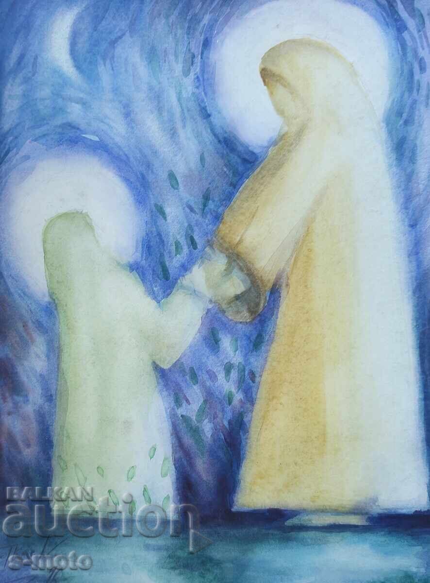 Delivery of Georgi Tkachov / 1962- / Watercolor figure portrait 1996