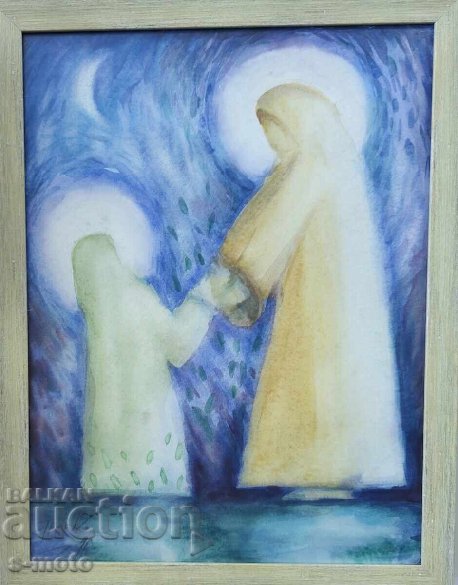 Georgi Tkachov / 1962- / Watercolor figure portrait 1996