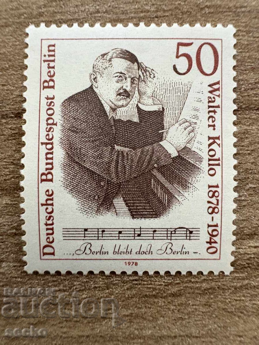 Berlin - 100 g. from the birth of Walter Kollo... (1978) MNH