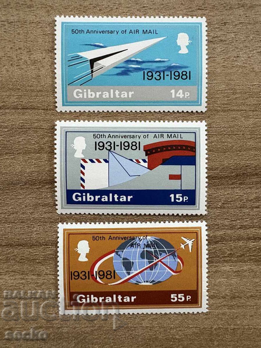 Gibraltar - 50 years of airmail (1981) MNH