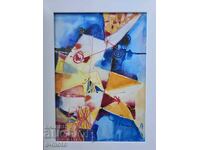 Vladimir Zapryanov, watercolor painting, abstract landscape