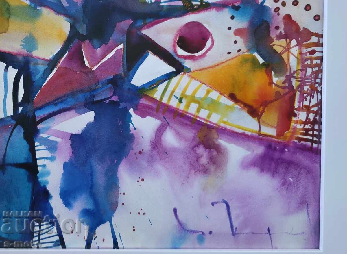 Βλαντιμίρ Ζαπριάνοφ, ακουαρέλα, αφηρημένο τοπίο - 6