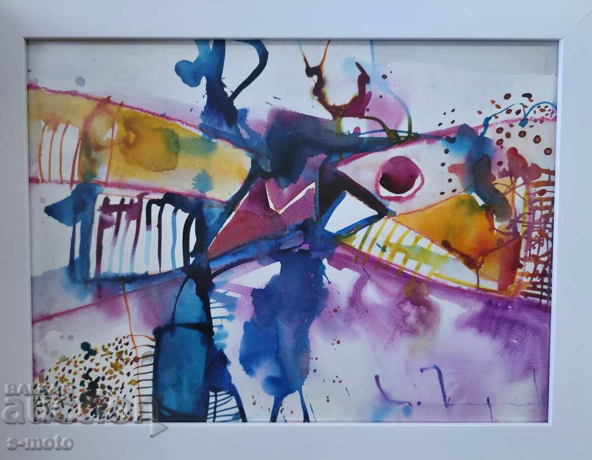 Βλαντιμίρ Ζαπριάνοφ, ακουαρέλα, αφηρημένο τοπίο