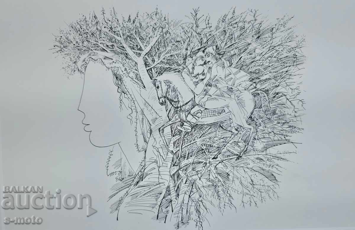 Auction  Hristo Panev (1942 - ) Graphics, lithograph 1998