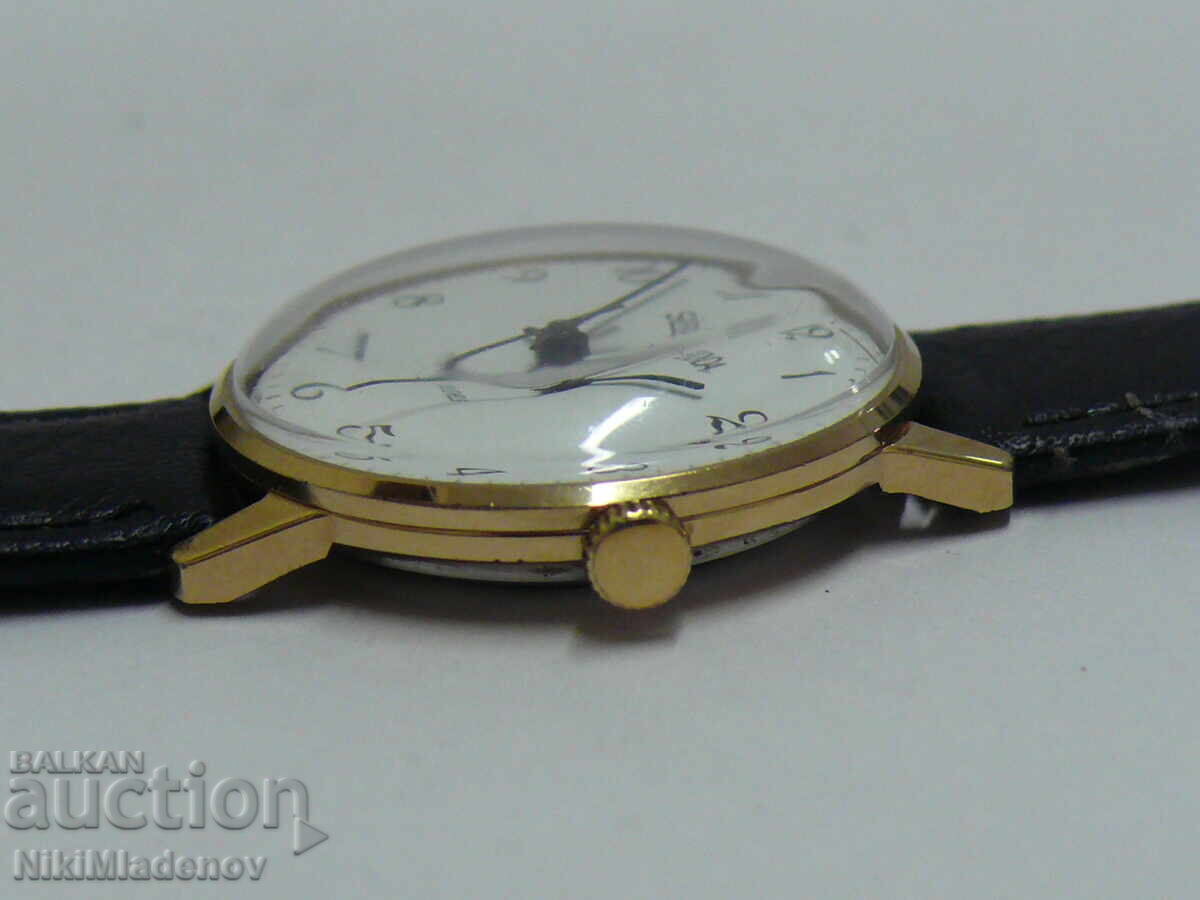 Pozlaten SEKONDA/Raketa Ανδρικό χειροποίητο ρολόι, λειτουργικό με τιμή 70.00 BGN | € 35.79 Pozlaten SEKONDA/Raketa Ανδρικό χειροποίητο ρολόι, λειτουργικό με τιμή 70.00 BGN | € 35.79