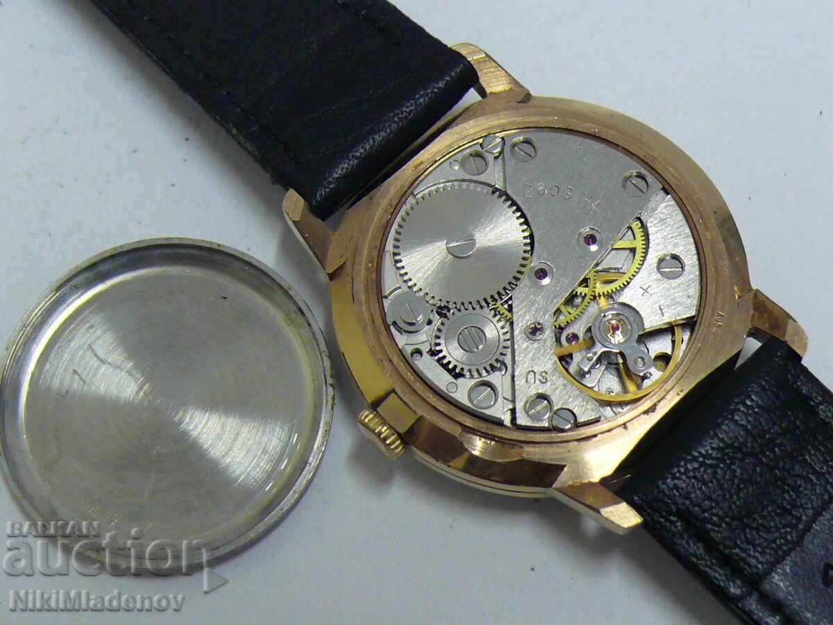 Pozlaten SEKONDA/Raketa Ανδρικό χειροποίητο ρολόι, λειτουργικό - 6 Pozlaten SEKONDA/Raketa Ανδρικό χειροποίητο ρολόι, λειτουργικό - 6