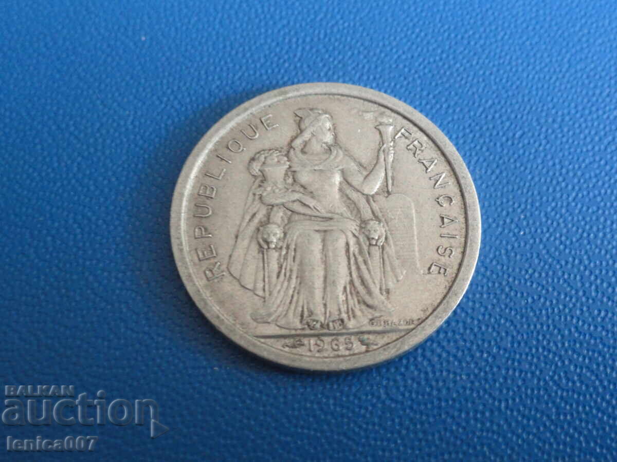 French Polynesia 1965 - 1 Franc - 5