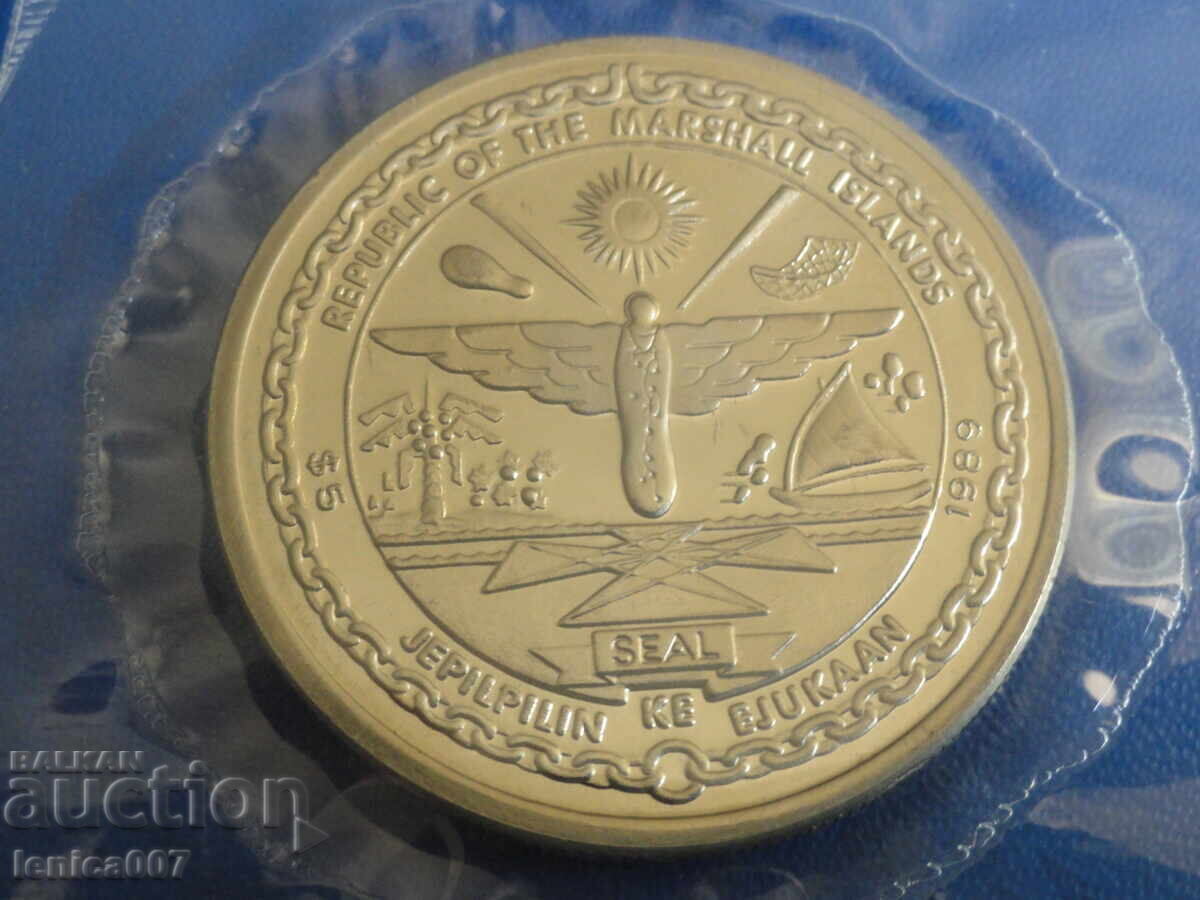Delivery of Marshall Islands 1989 - $5 20th Anniversary of the Moon Landing Delivery of Marshall Islands 1989 - $5 20th Anniversary of the Moon Landing