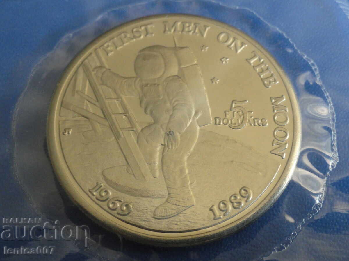Marshall Islands 1989 - $5 20th Anniversary of the Moon Landing Marshall Islands 1989 - $5 20th Anniversary of the Moon Landing