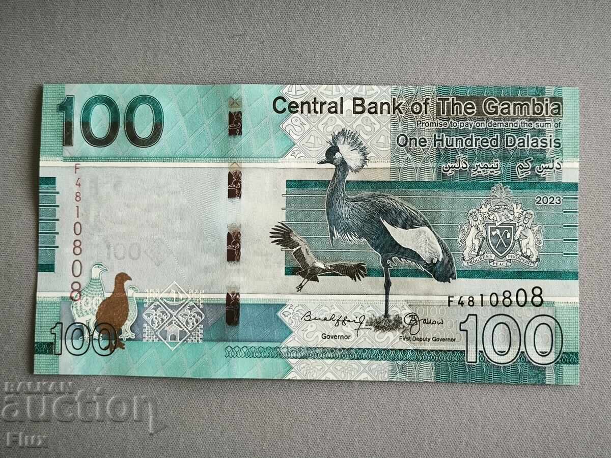 Τραπεζογραμμάτιο - Γκάμπια - 100 ντάλασι UNC | 2023