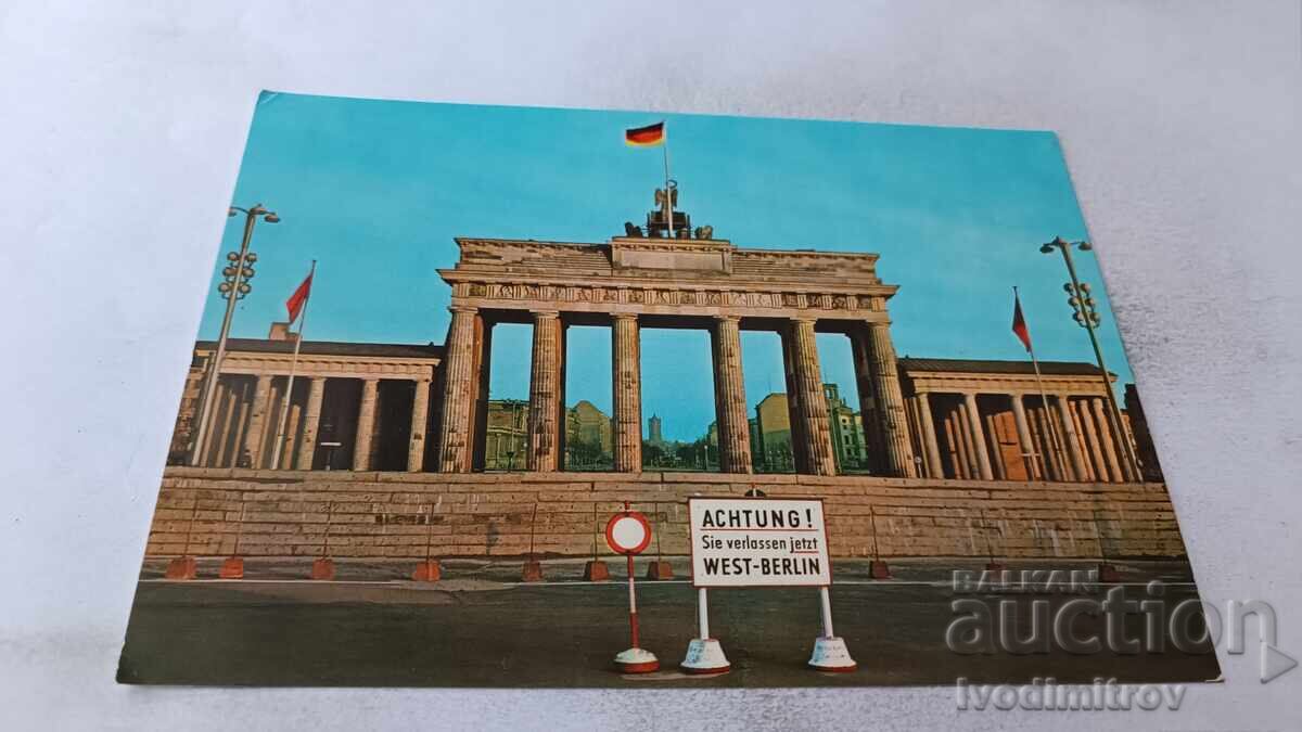 Postcard Berlin Brandenburg Gate Postcard Berlin Brandenburg Gate
